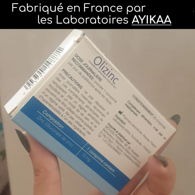 PACK N° 2 - OLIZINC - Complément alimentaire pour la santé des cheveux, peau et ongles.