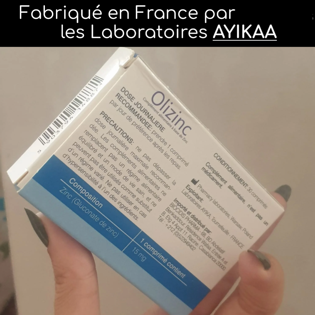 Pack N°1 - OLIZINC - Complément alimentaire pour la santé des cheveux, peau et ongles.